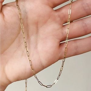 James Michelle gold filled link chain necklace
